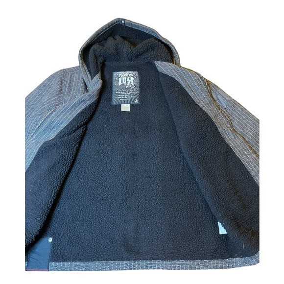 Lost Ent Monsters of Mayhem Wool Blend Fleece Skater Zip Front Jacket 90's‎ M - Picture 8 of 10